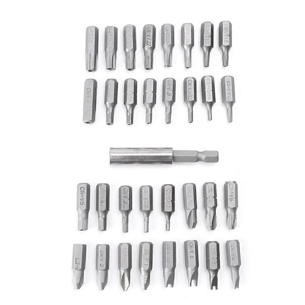 Hollow/Solid Head Screwdriver Bit Set 33PCS Tamper-proof Security Tool