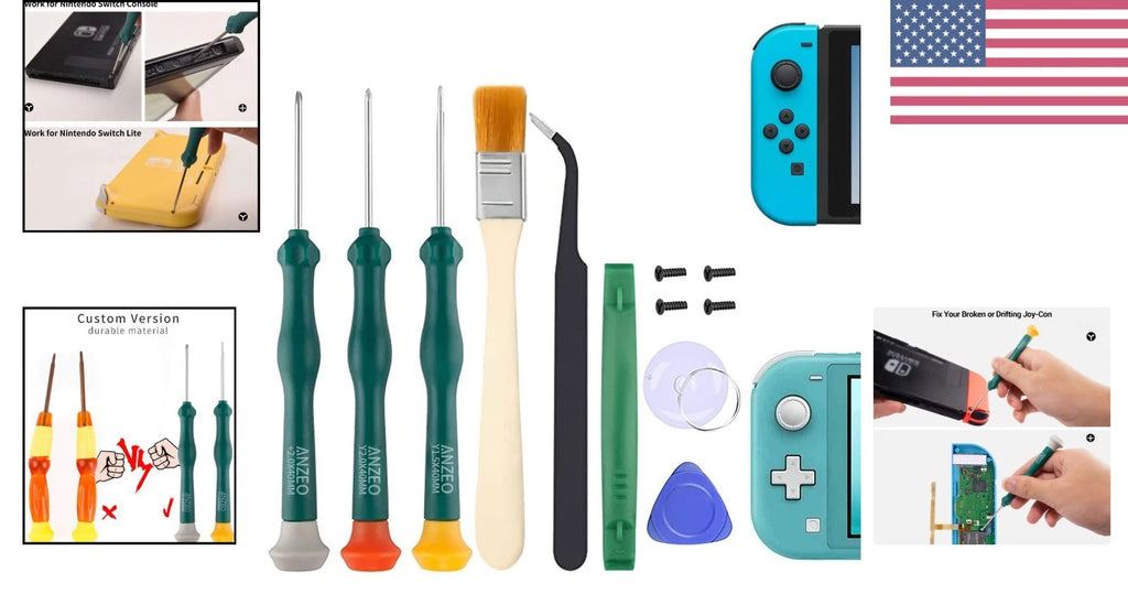 Professional Triwing Screwdriver Set for Joy-Con DIY Repairs – 8 Tools Included