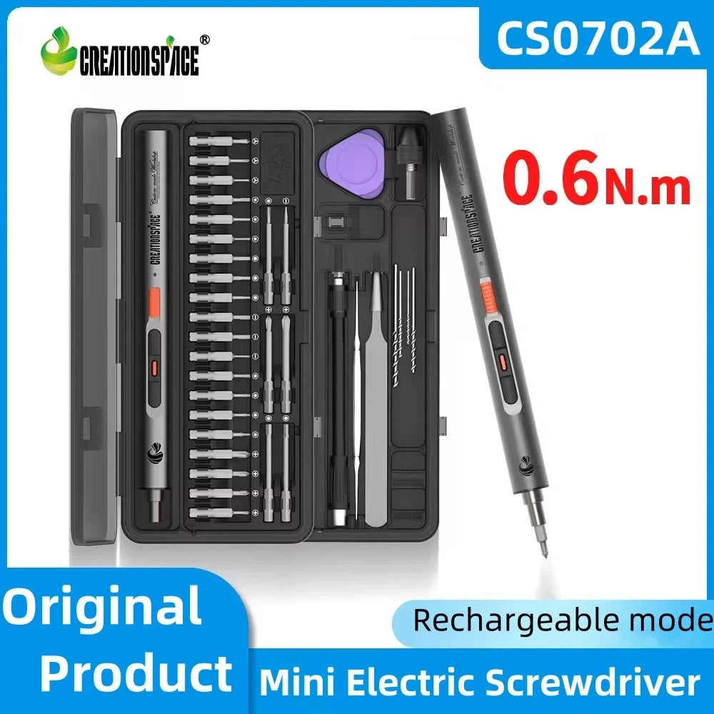 3.6V Electric Screwdriver Rechargeable Screwdriver Set with LED Light 3 Torque
