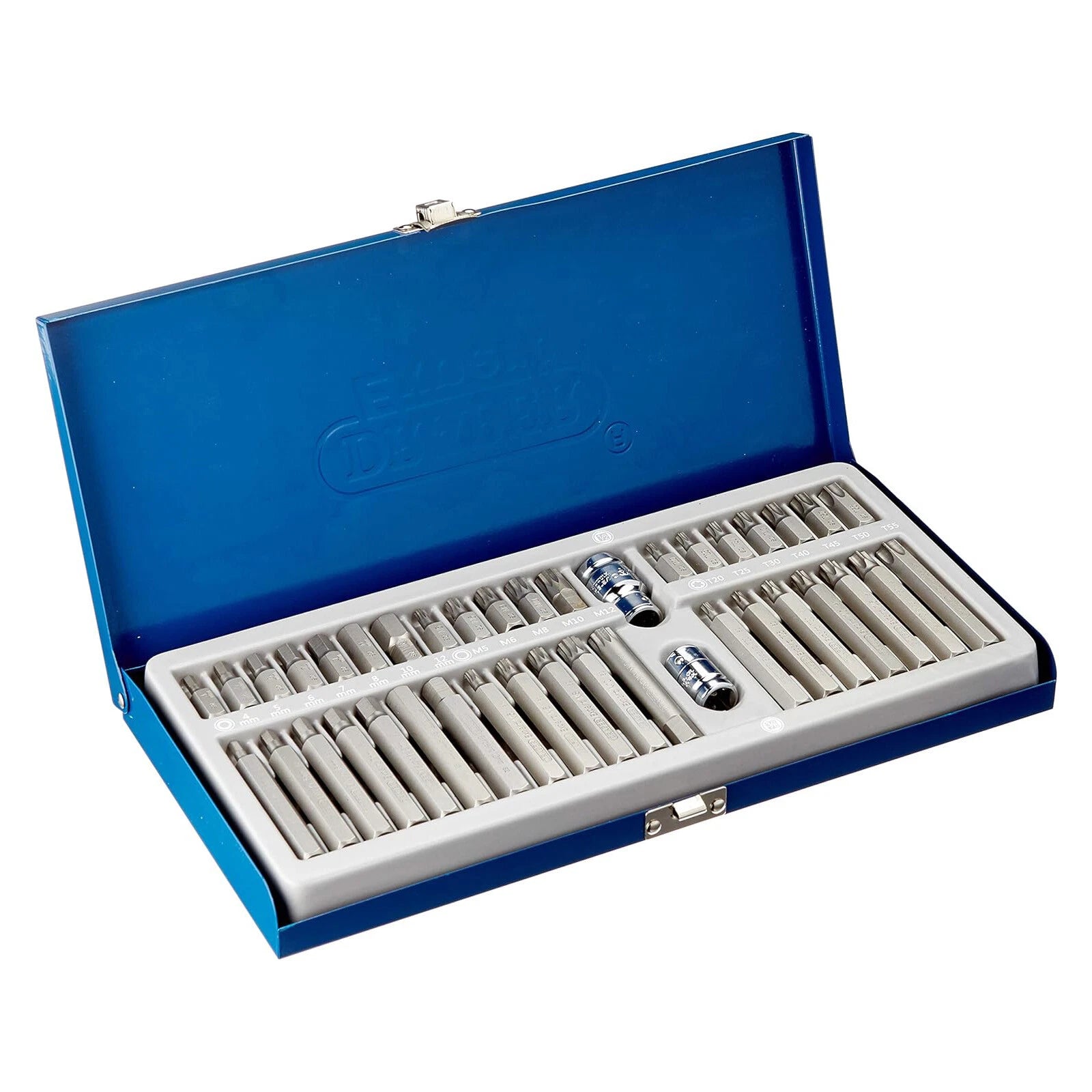 Expert Star Torx Hex Spline Bit Set 40pc Mechanics + Steel Case Draper 33322