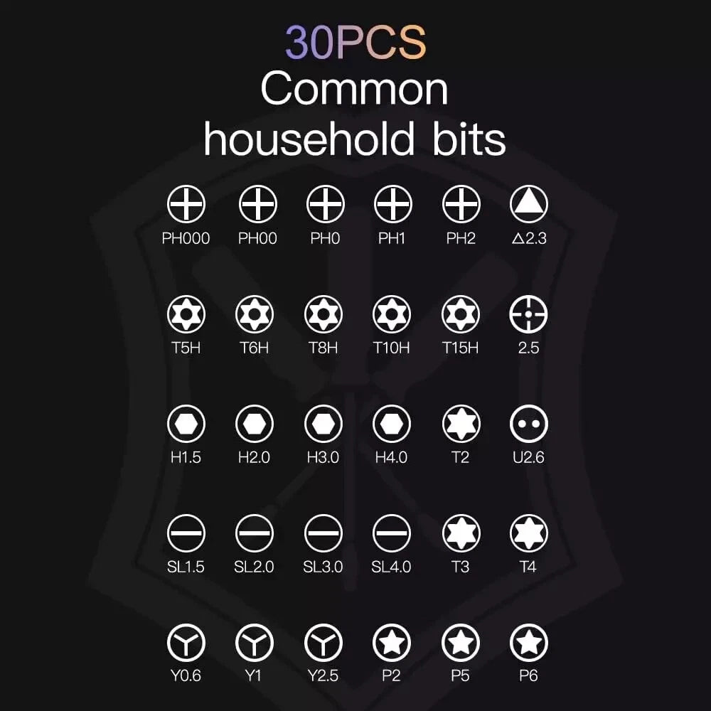 Small Repair Precision Screwdriver TORX Tool Magnetic Kit Set Fix 30 IN 1