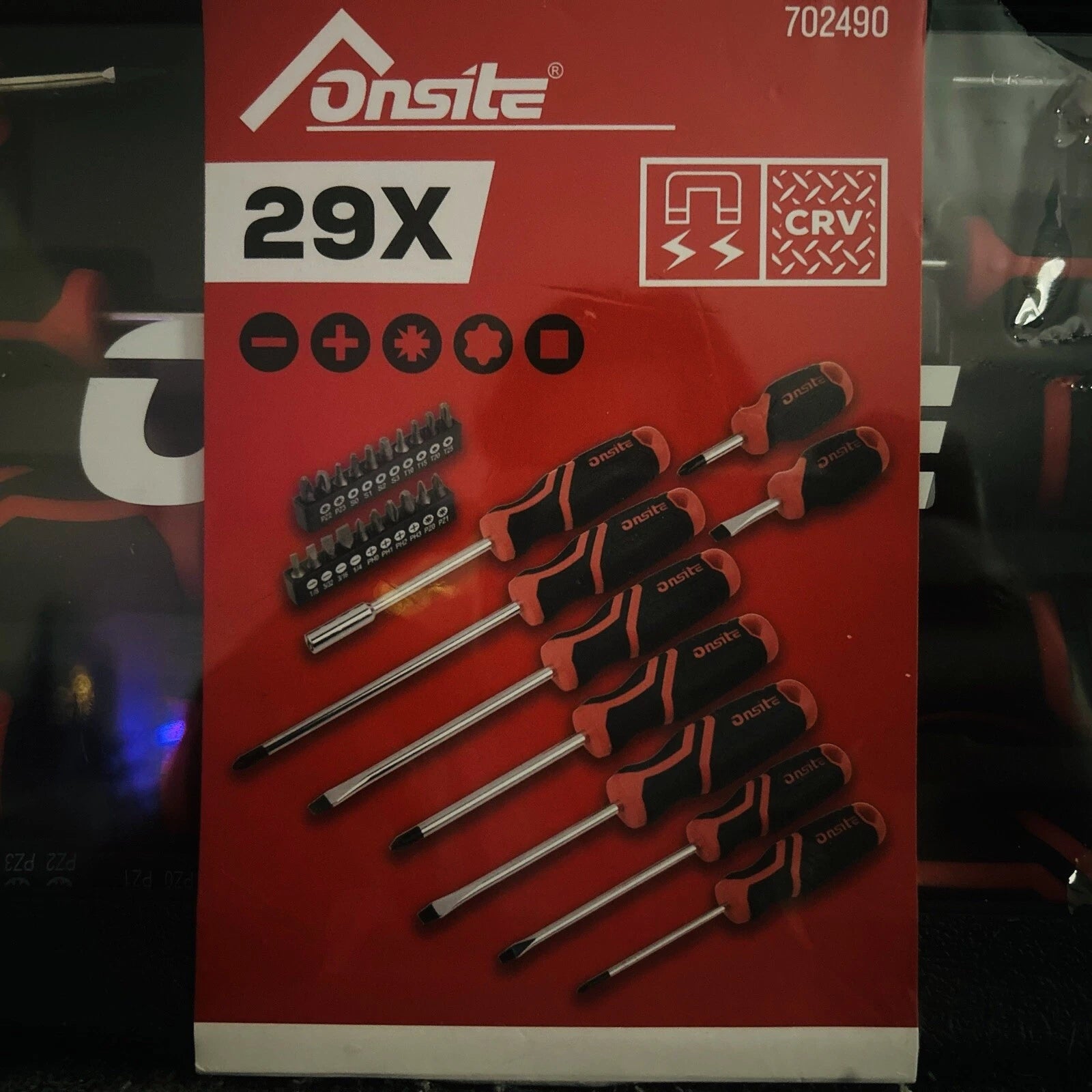 Onsite 29 Piece Screwdriver Set With Case With Magnetic Tips New In Box