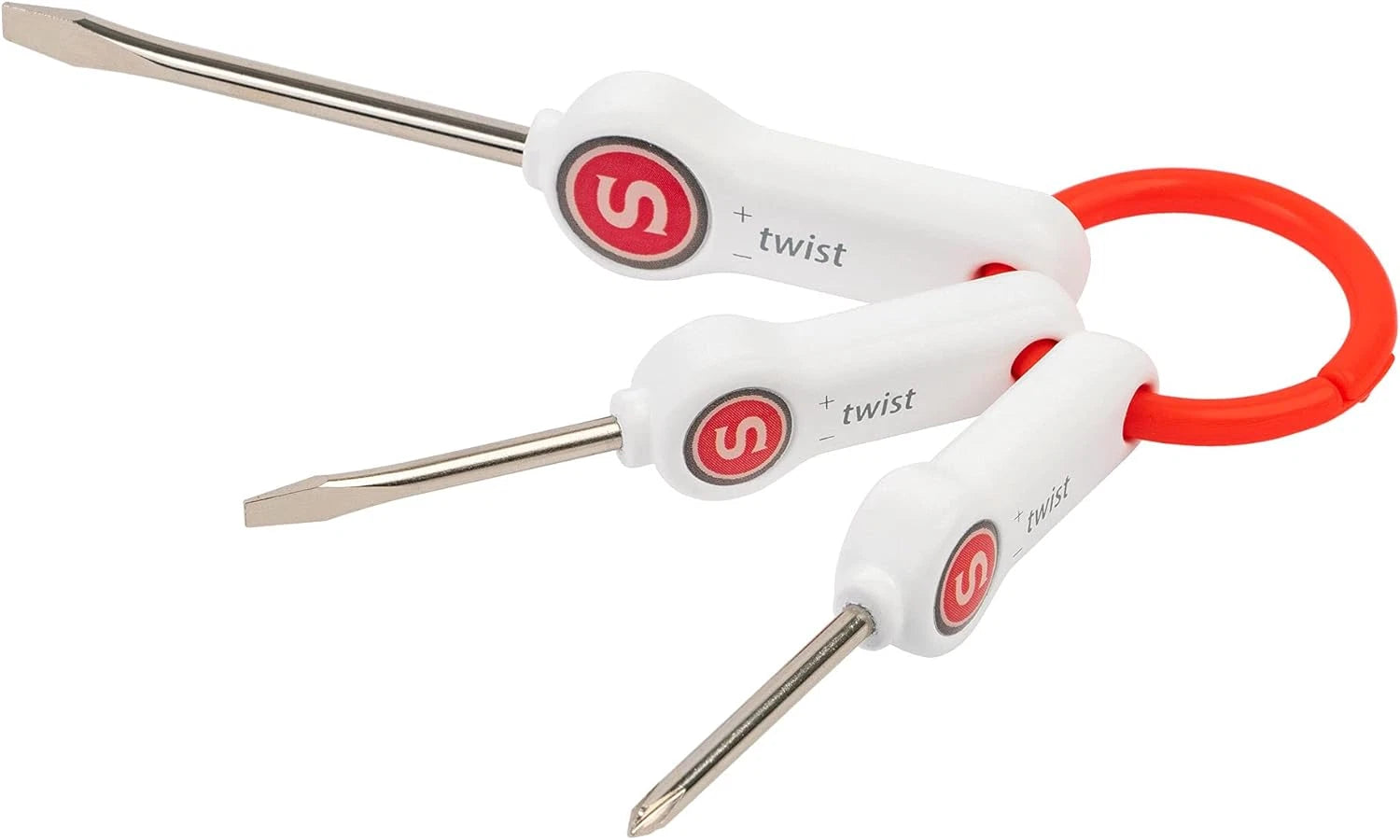 3-Piece Screwdriver Set - Includes; 2 Flat Head, 1 Phillips Head