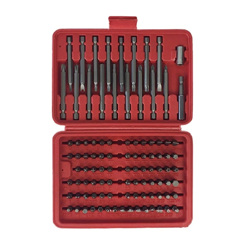 98pcs Slotted Screwdriver Bit Set Tool Kit Repair Tools