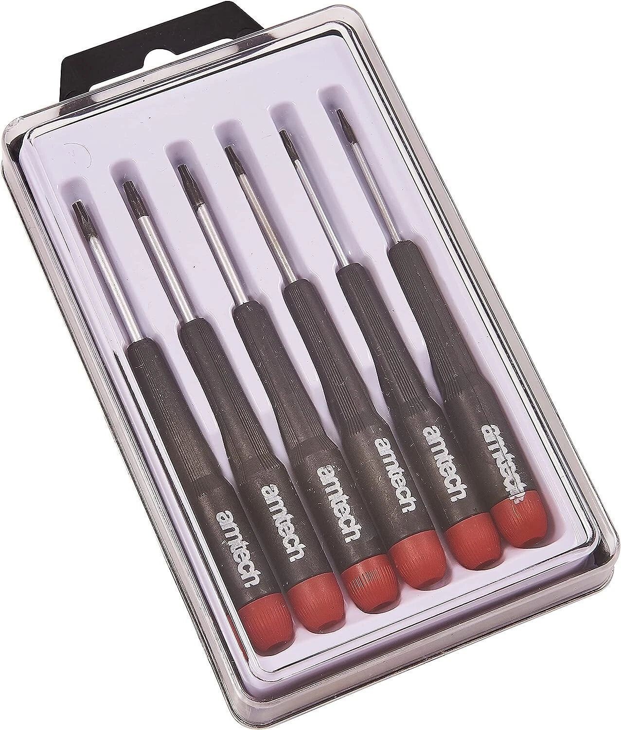 6pc TORX STAR PRECISION SCREWDRIVER SET. T5 T6 T7 T8 T9 T10 L0530 AMTECH NEW BOX