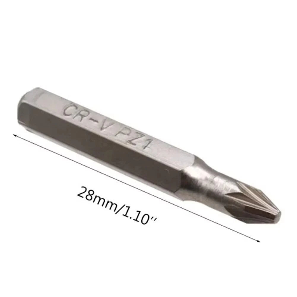 10PCS CR-V Screwdriver Bits Set PH00 PH0 PZ1 PZ0 SL3 SL2 SL1 T5 T4 Mobile Bits