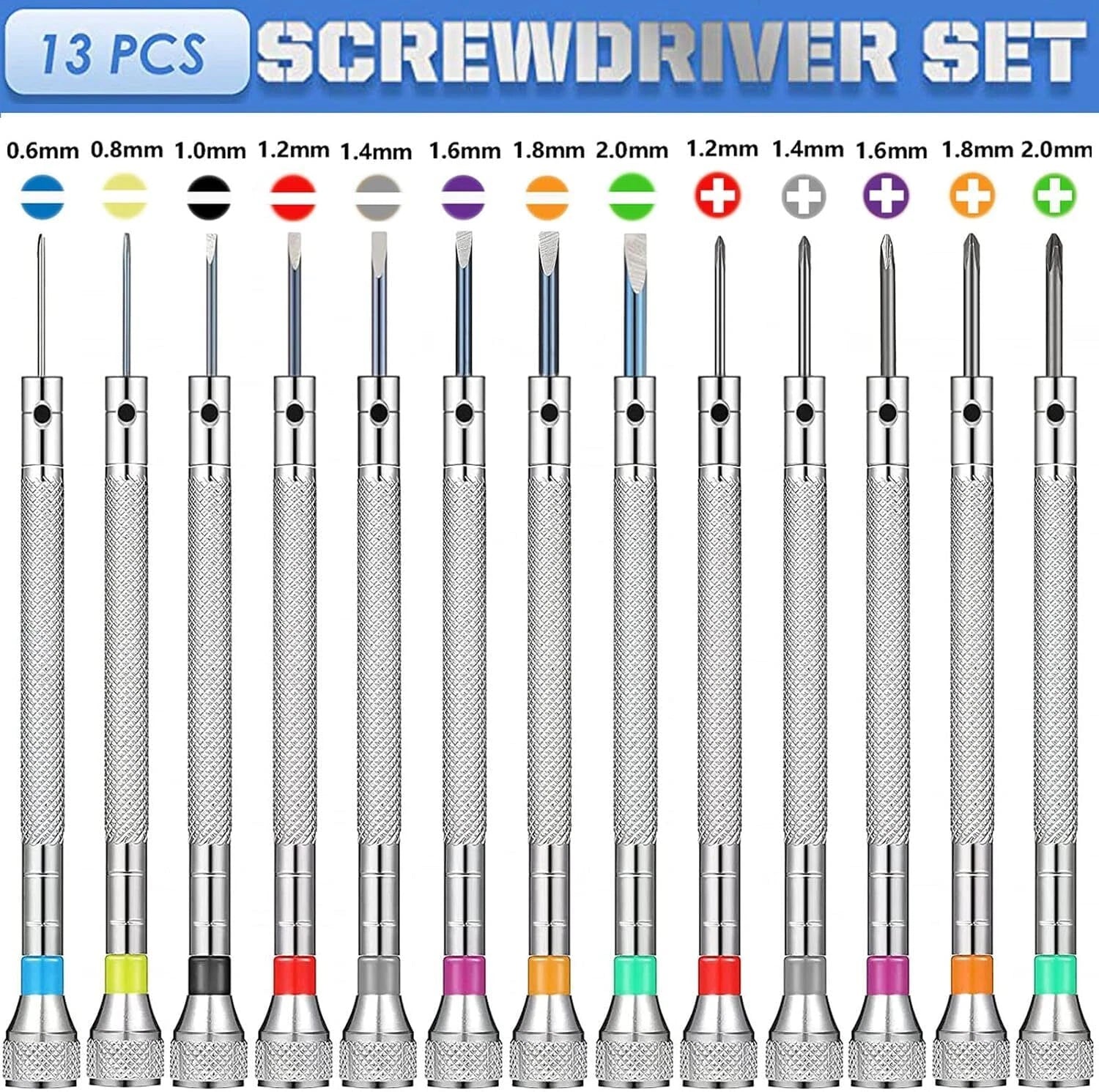 13 Pcs Professional Watch Screwdriver Set Micro Precision Watch Repair Kit
