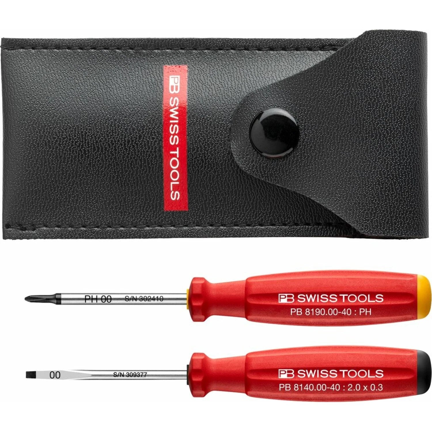 PB Swiss Tools PB 8535 Slotted + Phillips Screwdriver In A Case 2 Pcs