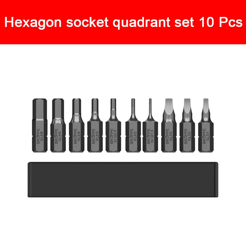 Short Batch Head Screwdriver Magnetic High Hardness S2 Alloy Steel Screw Driver