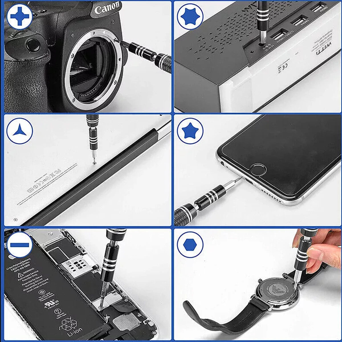 115 in 1 Precision Screwdriver Set Repair Tool Kit For Laptop Computer PC Phone