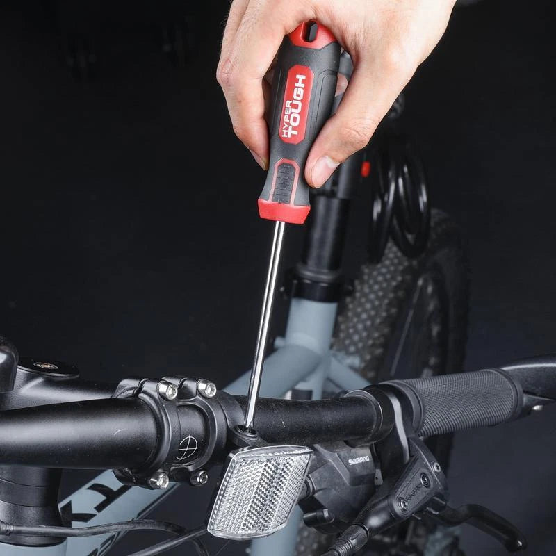 Heavy-Duty 7-Piece Steel Screwdriver Set Phillips Slotted W/ Offset Tool Durable