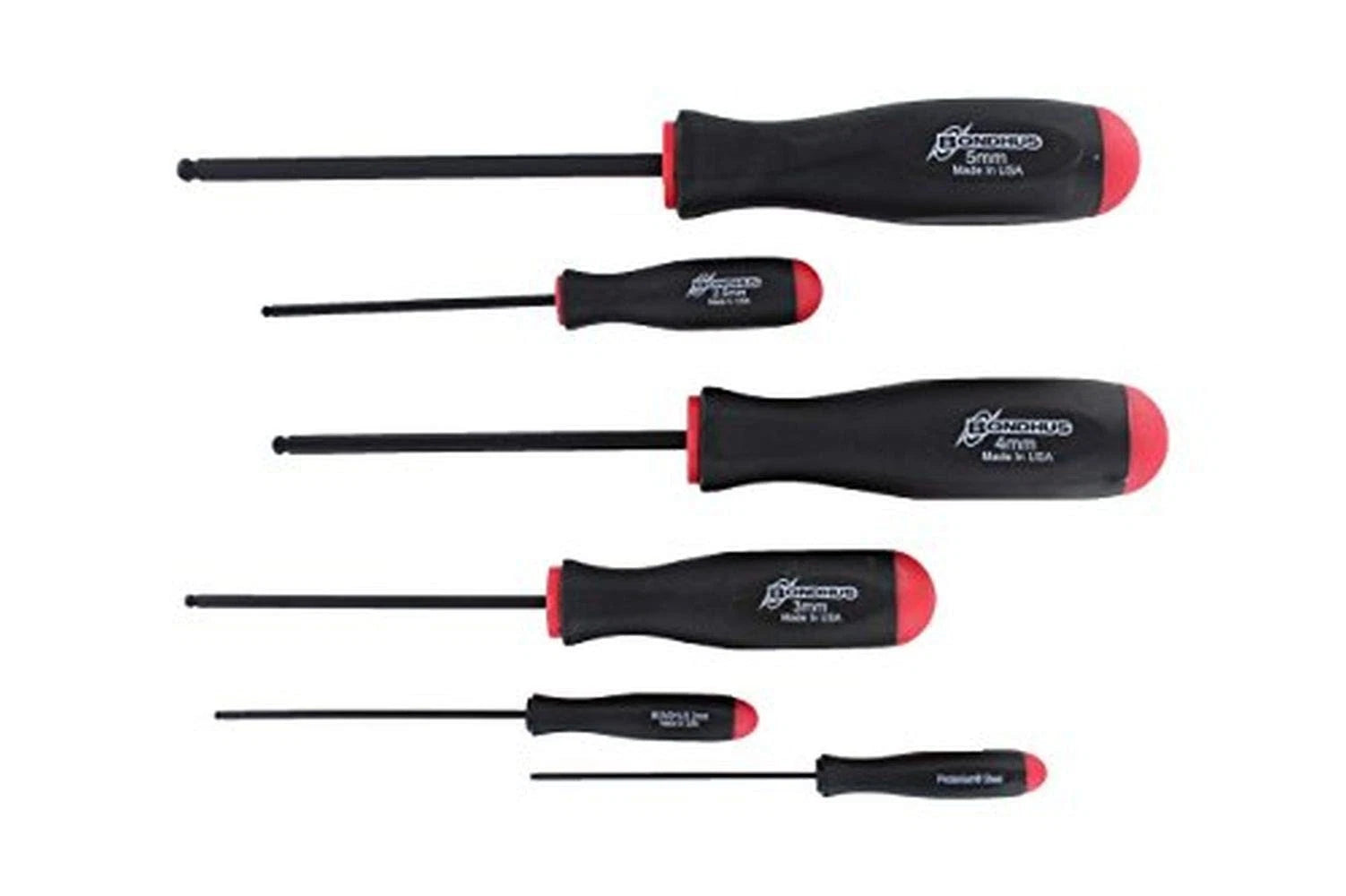 Bondhus 10686 Professional Grade Multicolor Ball End Screwdriver Set 6 Piece