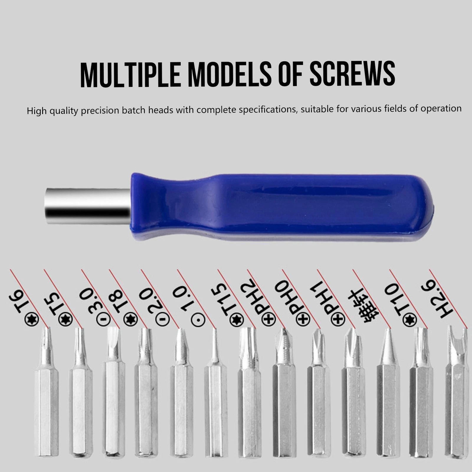 16 in 1 Small Magnetic Screwdriver Set Torx Driver Professional Repair Tool Kit