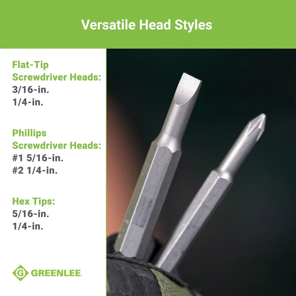 0153-42C 6-in-1 Multi-Tool Screwdriver with Flat-Tip, Phillips, and Hex Bits