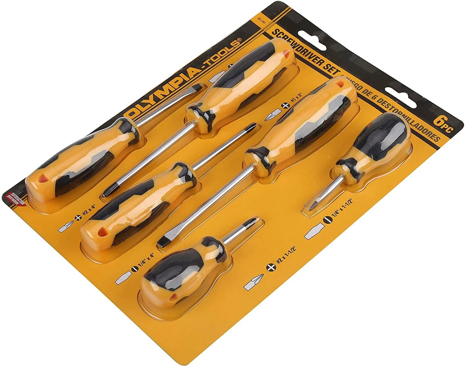 Olympia Tools 6 Pc Screwdriver Set, 87-141