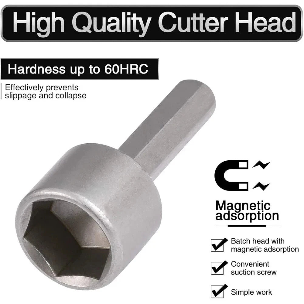 9pcs/set 5mm-13mm Hex Sockets Sleeve Nozzles Nut Driver Set Screwdriver Set Tool