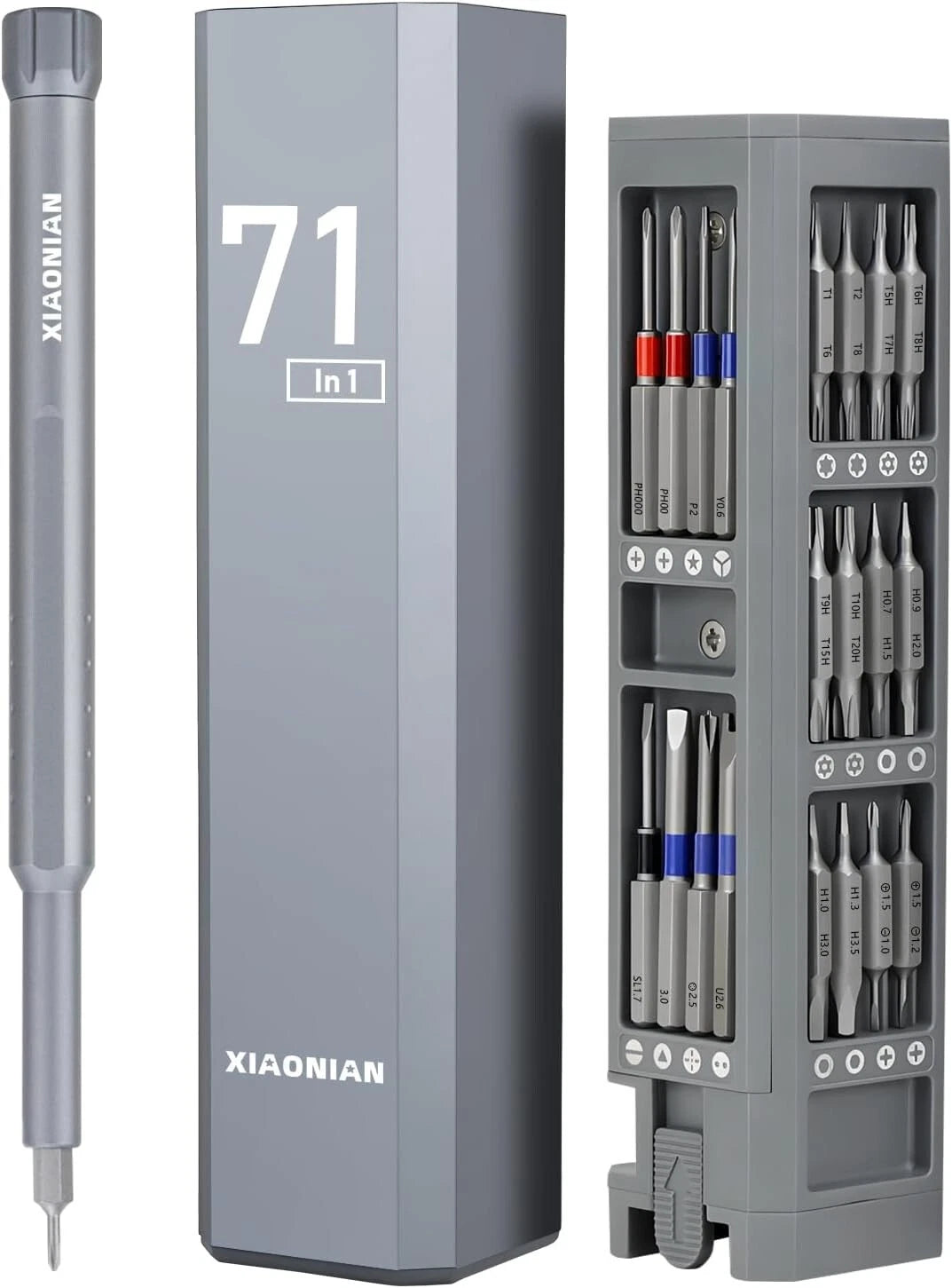 Multi-Bit Screwdriver Set - 71 in 1 Tool Kit for Phones, Watches, & Electronics