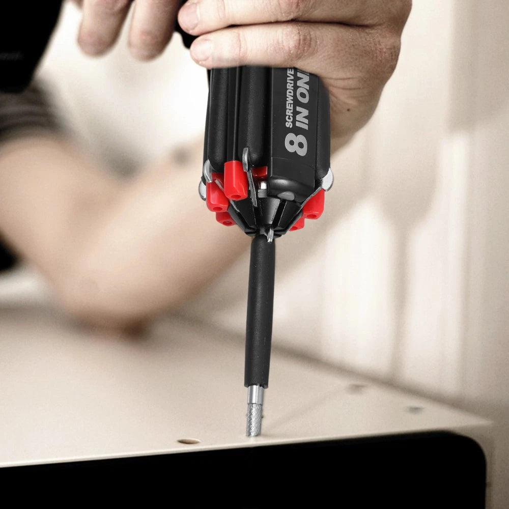 2Pcs Screwdirver Stubby Screwdriver Set Magnetic Screwdriver Set 8 1 Screwdriver