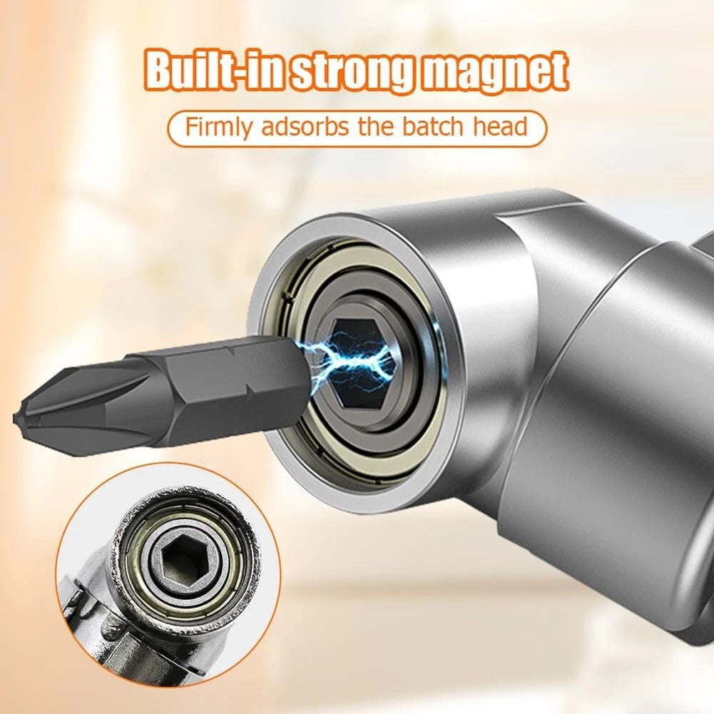 105° Angle Hex Drill Bit Driver Extension 1/4" Screwdriver Hand Socket Adapter