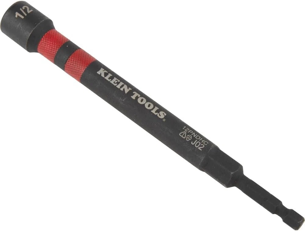 Klein Tools 32950 Ratcheting Hollow Nut Driver Set, Magnetic, 6 SAE Sizes,Handle