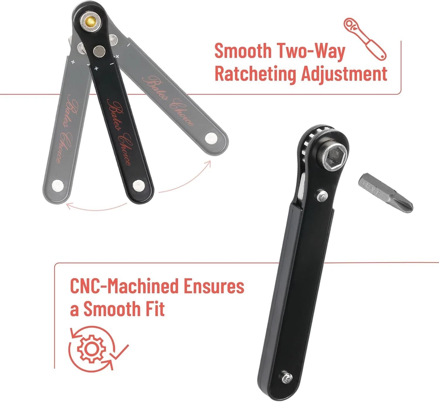 Tamper Proof Torx Bit T4-T40, Security Bit Mini Ratchet Wrench, 1/4-Inch Drive
