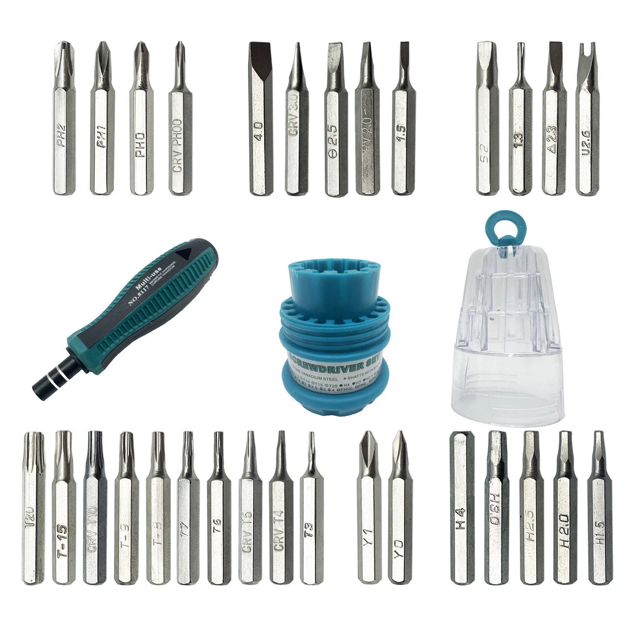31 in 1 Screwdriver Set with Magnetic Tools for Hard Drive Precision Electronics