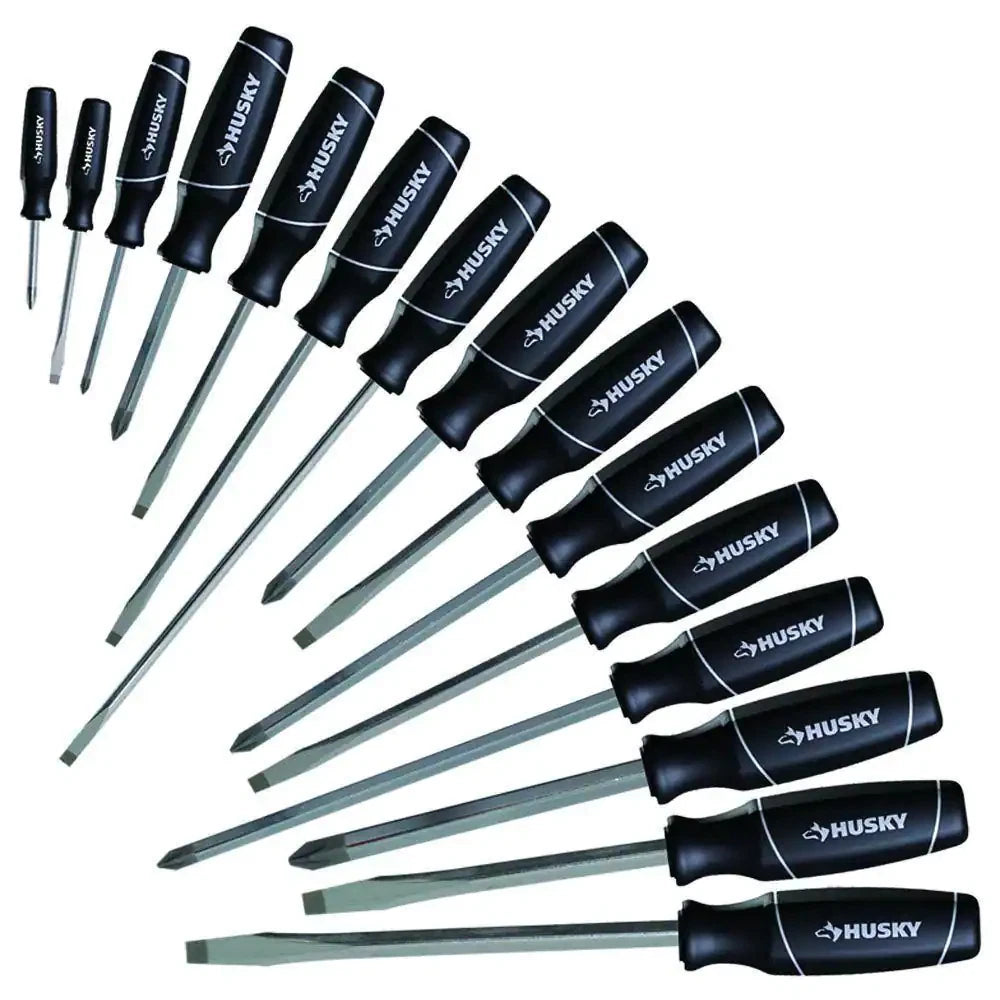 Screwdriver Set Ergonomic Handle for Comfort and Power 15-Pcs Hand Tools