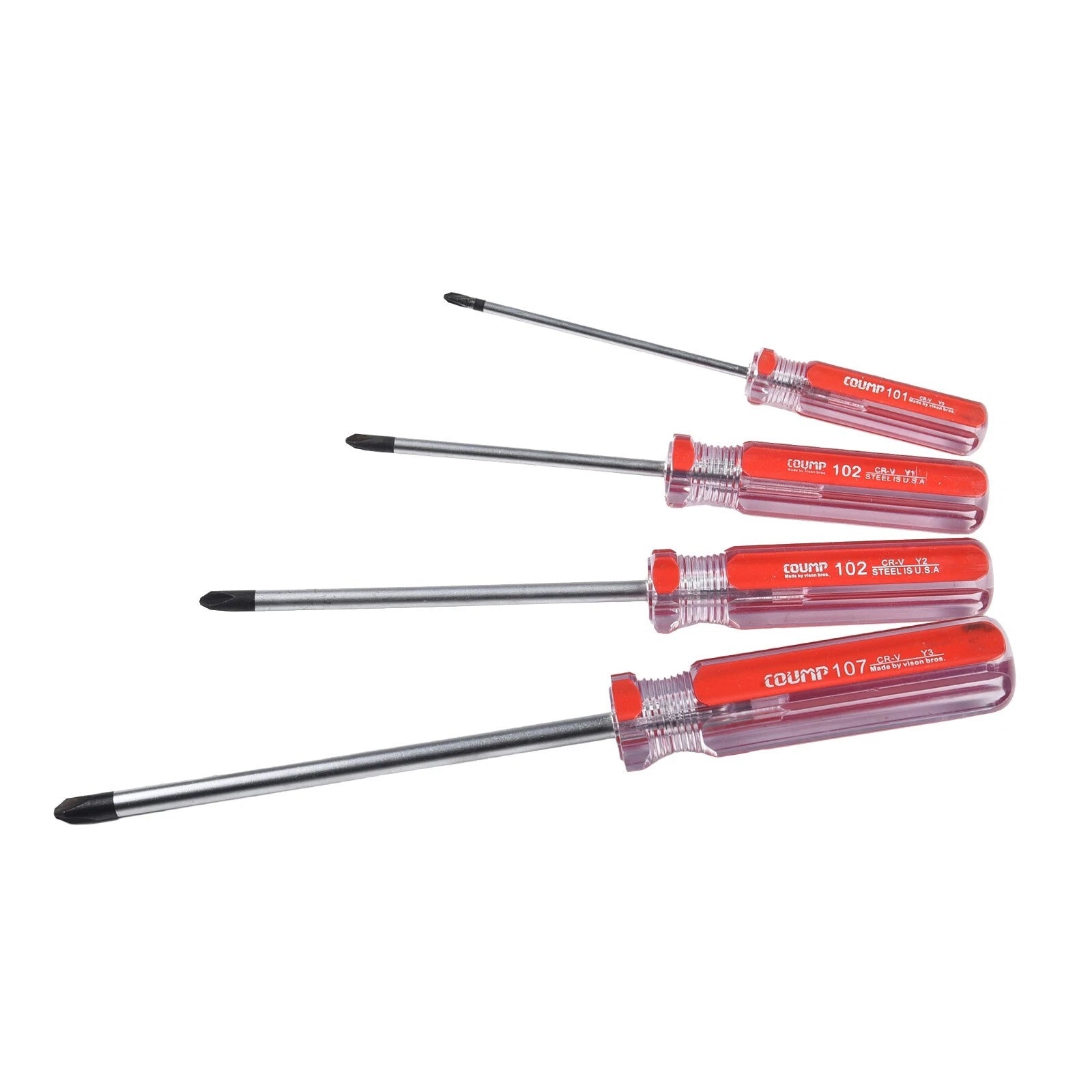 Y shaped Screwdriver Set with Precision Tip and Strong Magnetic (4pcs)
