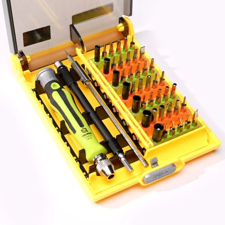45 In 1 Precision Torx Screwdriver Bit set Hex Star Tweezer Repair Tool Kit New