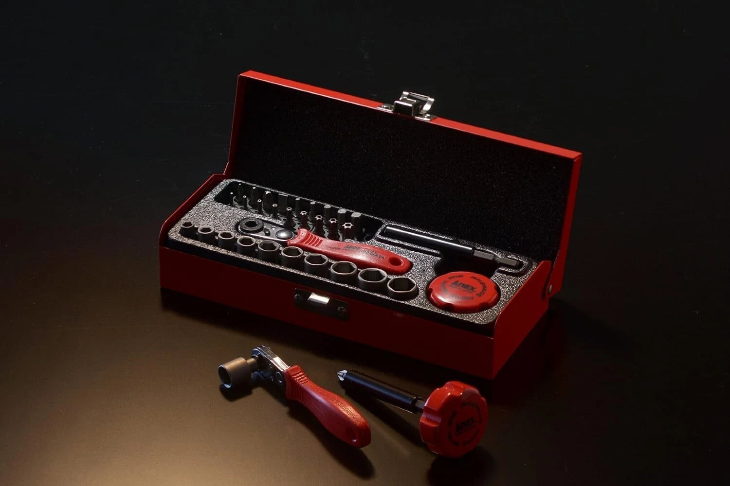 ANEX Compact-Bit Ratchet Driver Multi Set 28 Bits No.525-28B Rachet52 from Japan