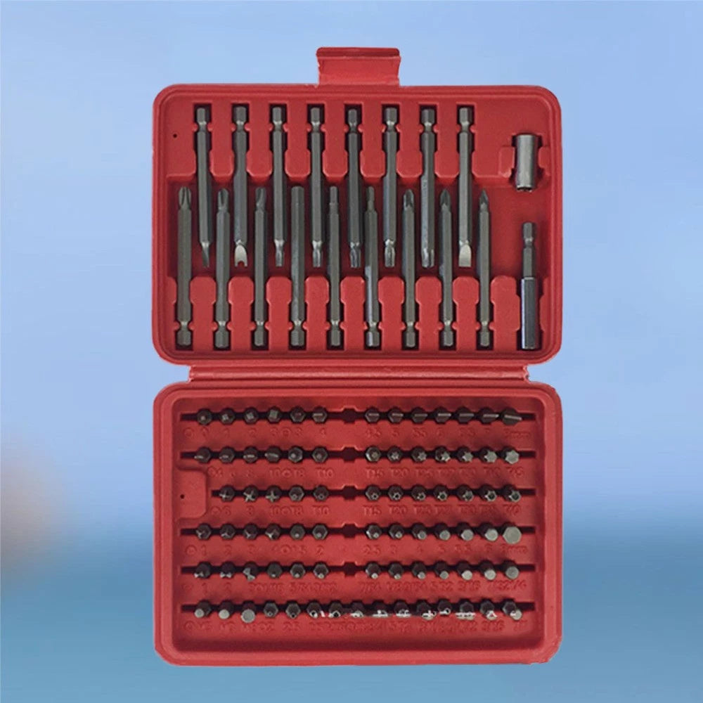 98pcs Slotted Screwdriver Bit Set Tool Kit Repair Tools