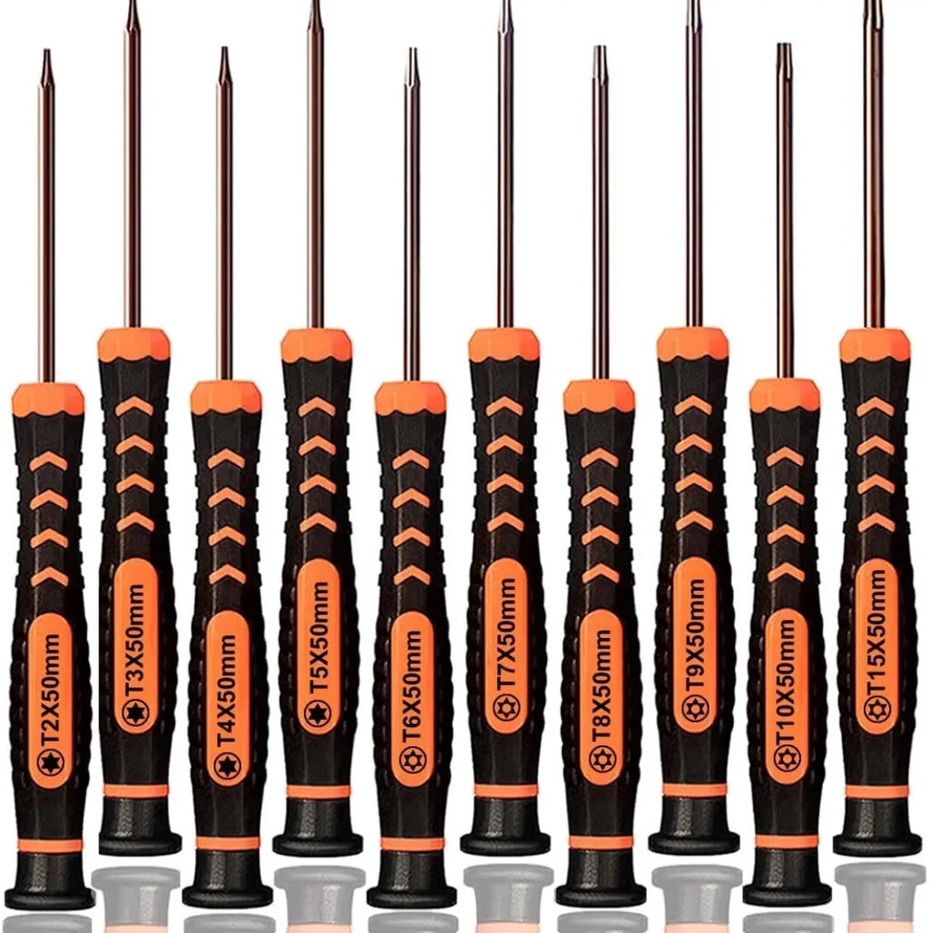 10PC Torx Screwdriver Set T2 T3 T4 T5 TR6 T7 T8H TR9 T10 T15 Magnetic Security