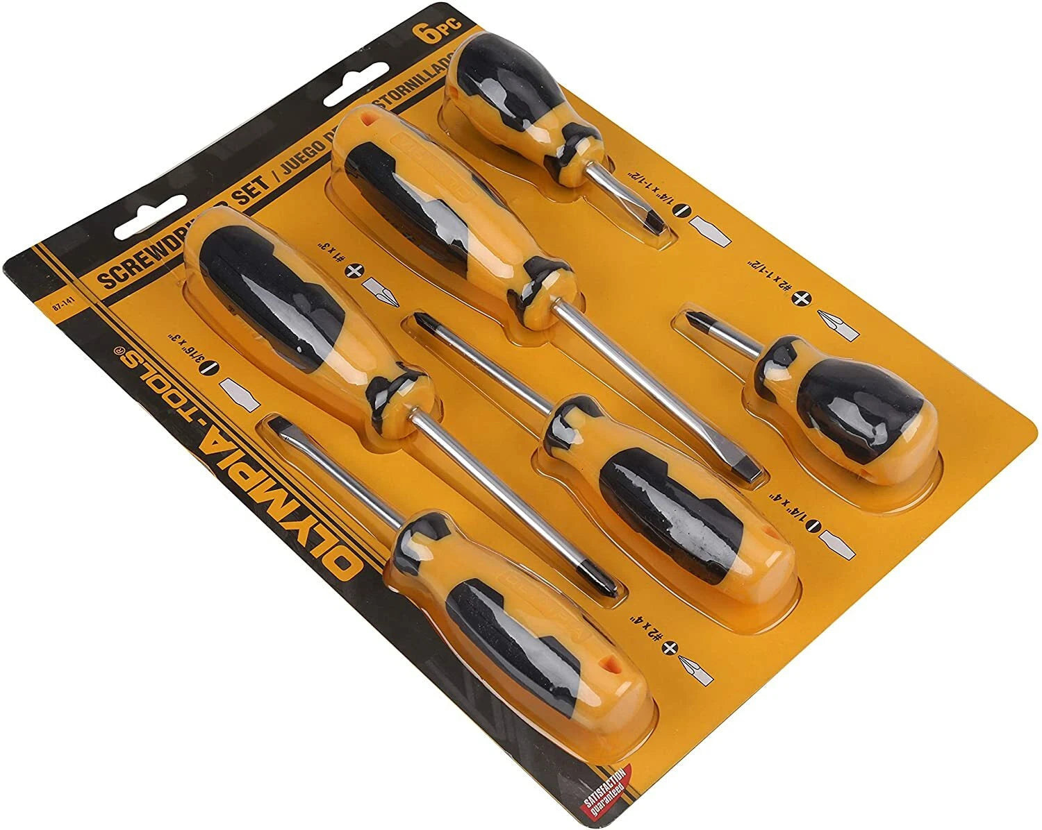 Olympia Tools 6 Pc Screwdriver Set, 87-141
