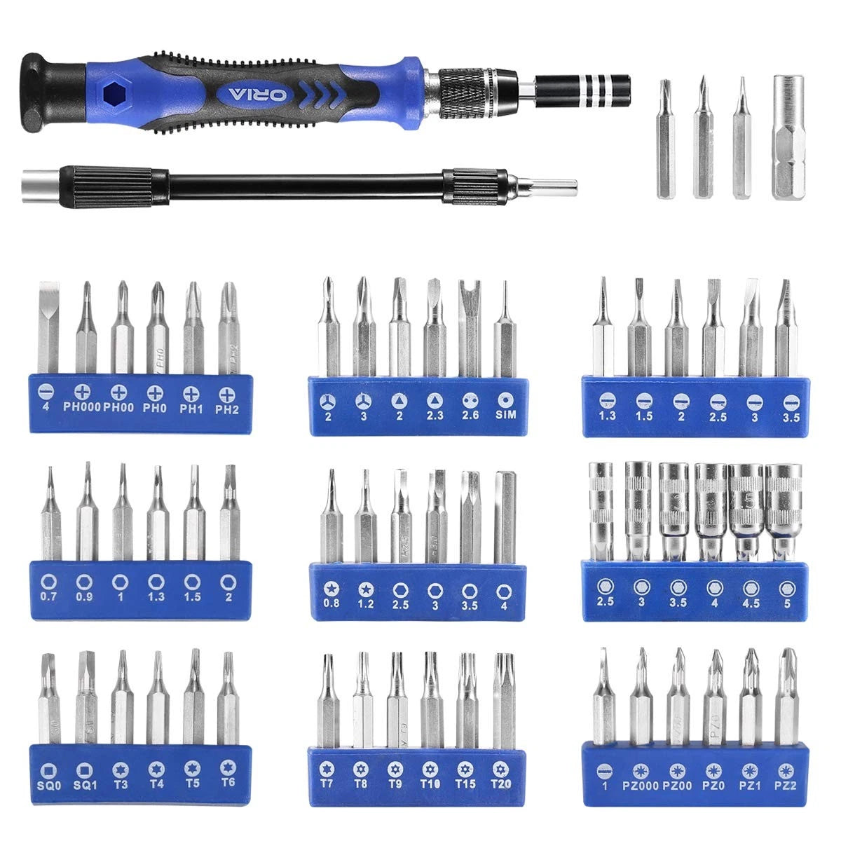 ORIA Precision Screwdriver Set, 86 in 1 with 57 Bits Repair Tool Kit, Portable
