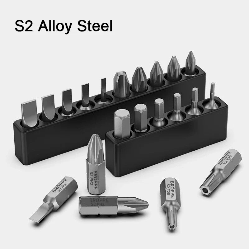 Short Batch Head Screwdriver Magnetic High Hardness S2 Alloy Steel Screw Driver