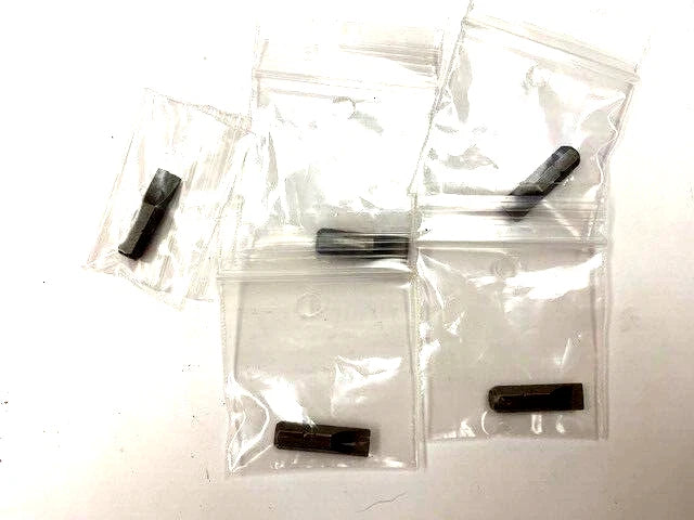 #8 FLAT INSERT BIT 1/4" HEX DRIVE SCREWDRIVER BIT 1" LONG 5 PIECES PER PACK
