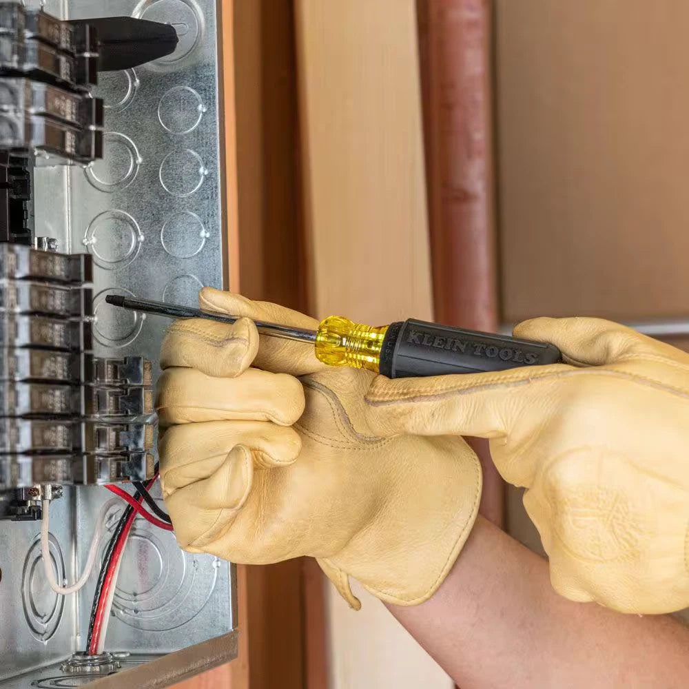 4-Piece Square Recess Screwdriver Set- Cushion Grip Handles