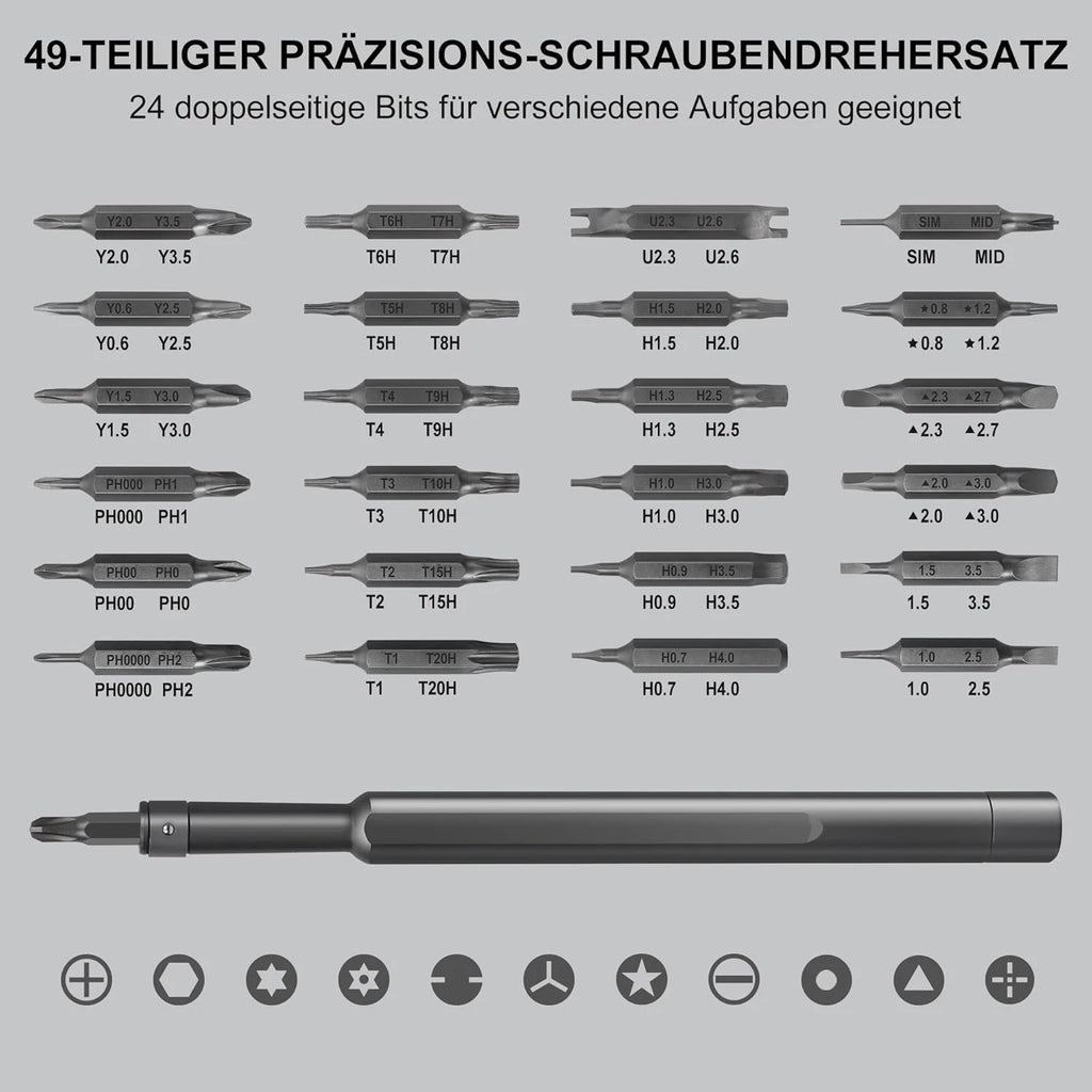 Precision Screwdriver Set 49 in 1  Small Screwdriver Set Magnetic Repair Tool Ki