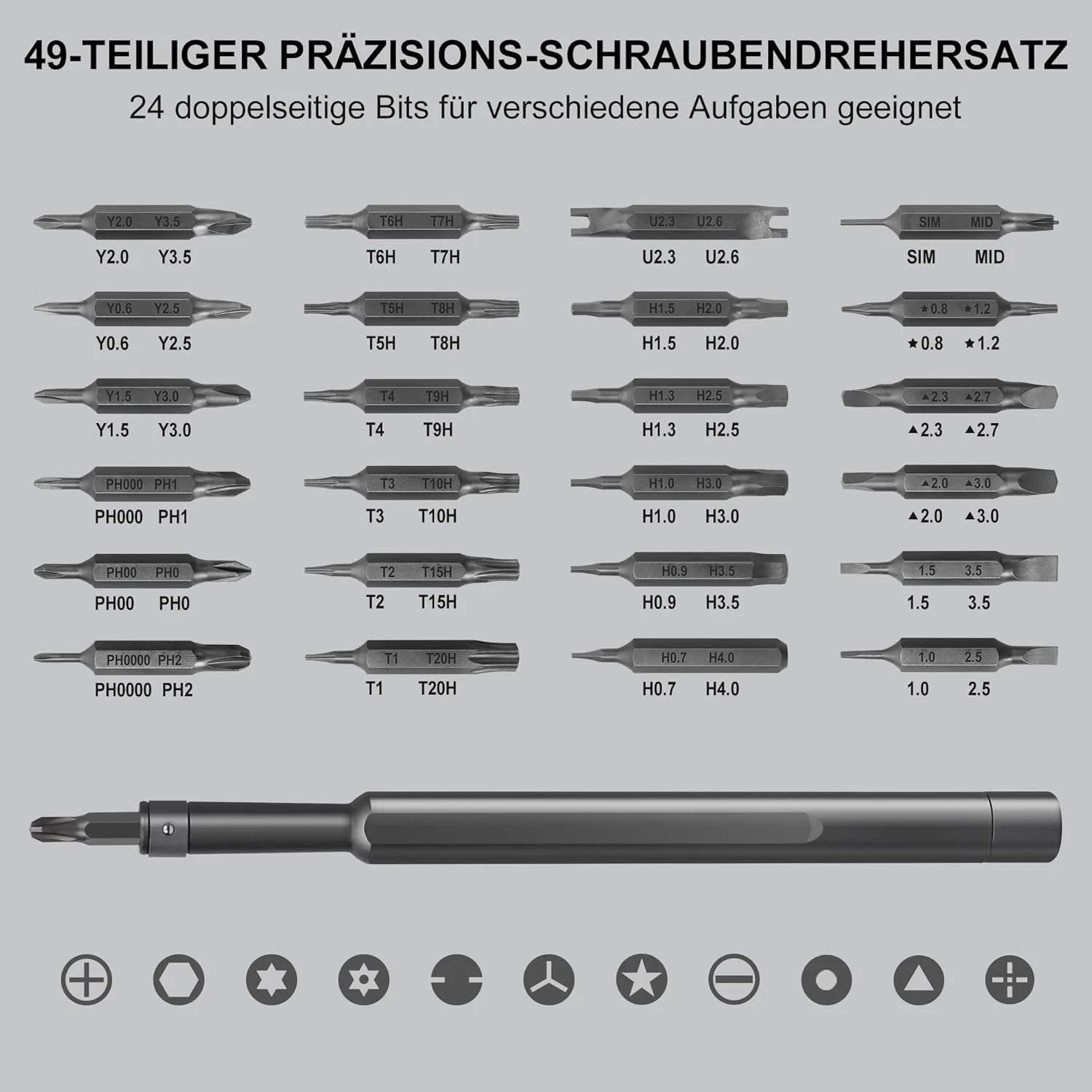 Precision Screwdriver Set 49 in 1  Small Screwdriver Set Magnetic Repair Tool Ki