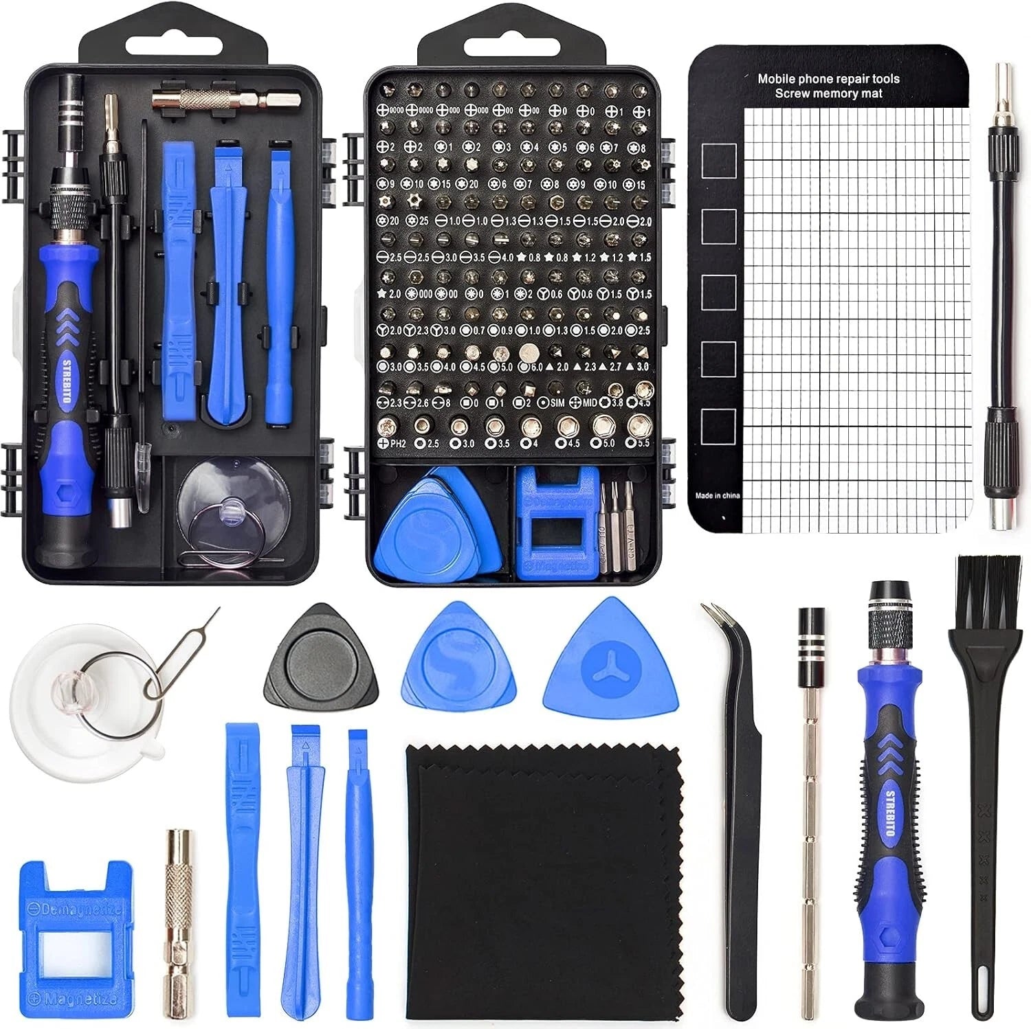 Durable Chrome Vanadium 124-Piece Screwdriver Set for Electronics & More