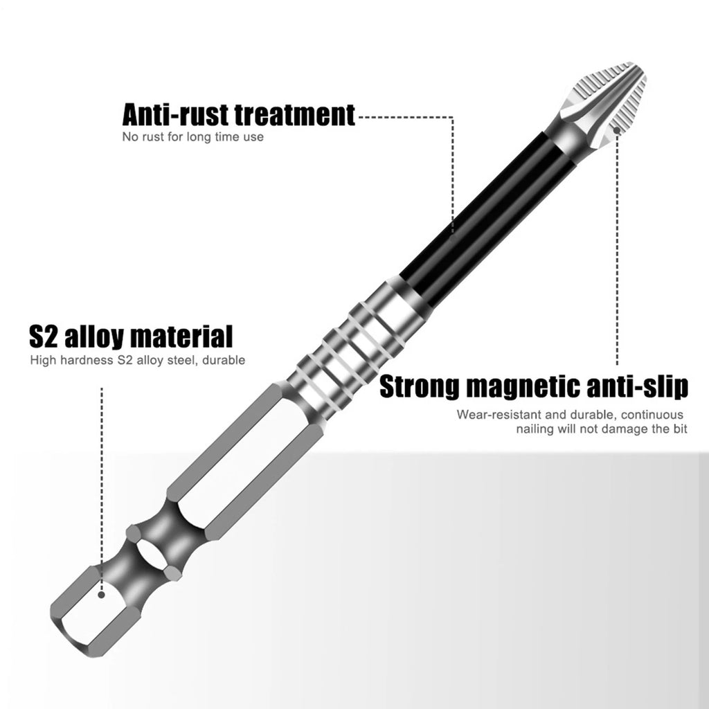 Anti-Slip Drill Bit Ergonomic Anti-Slip Screwdriver Bits Wear-Resistant Original