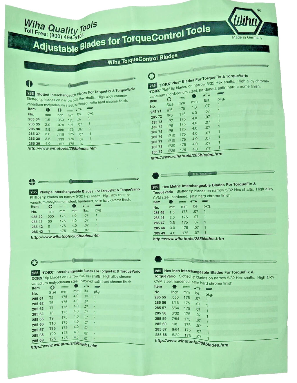 Wiha Torque Wrench 28515 TorqueFix Handle SoftFinish, Torque Pr 25 in-lbs.