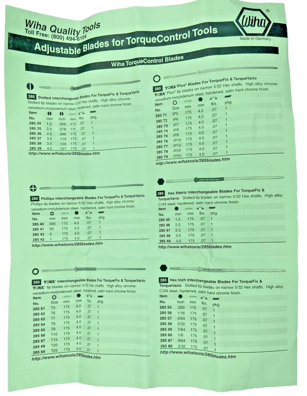 Wiha Torque Wrench 28515 TorqueFix Handle SoftFinish, Torque Pr 25 in-lbs.