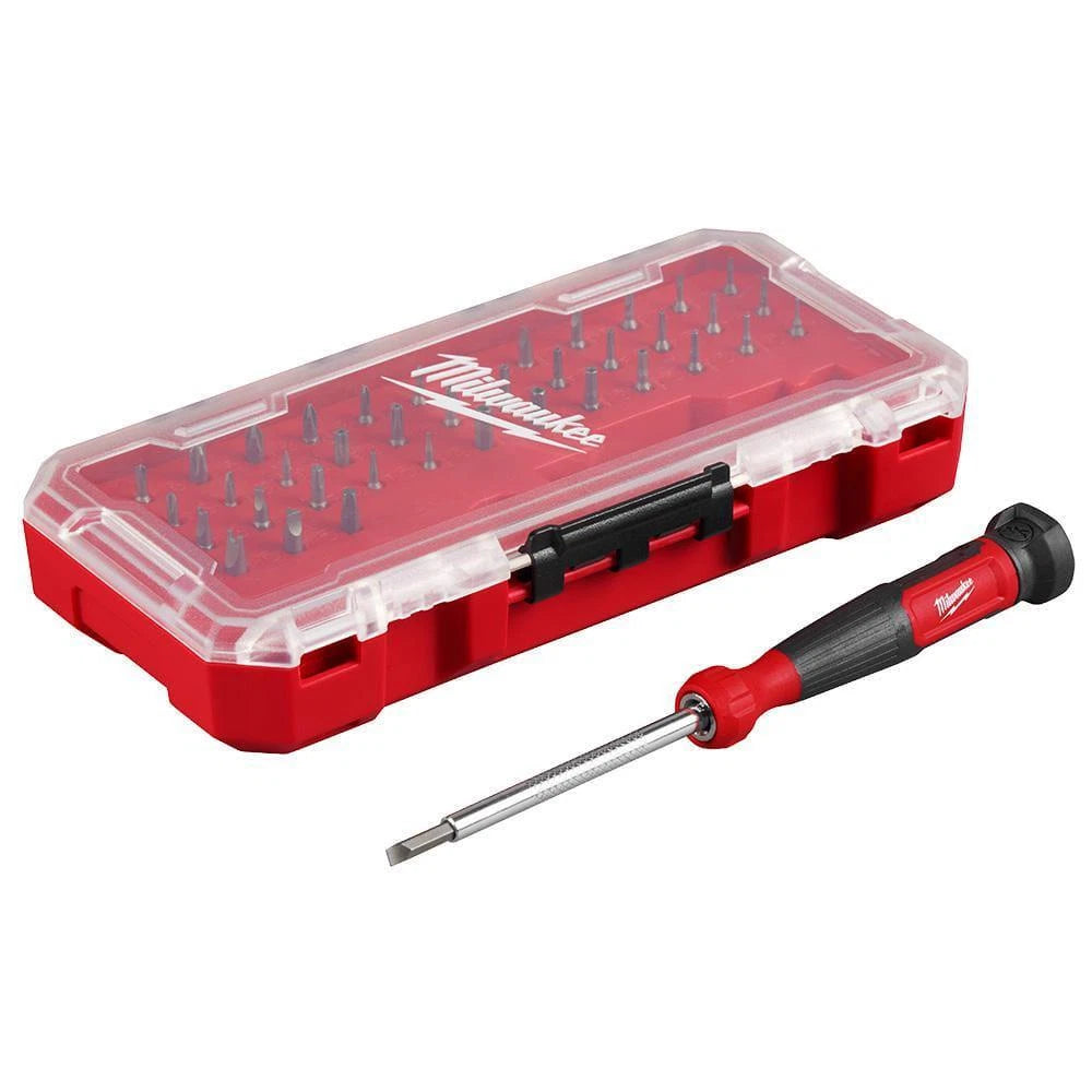 Milwaukee Precision Multi-Bit Screwdriver 39-in-1 Comfortable Non-Slip Grip