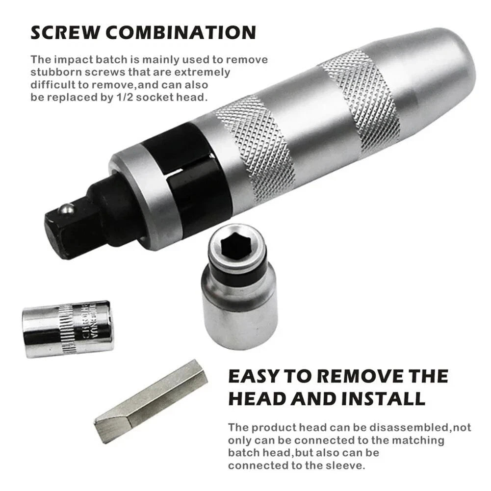 13-Piece Impact Screwdriver Set Heavy Duty Impact Screwdriver Chisel Bit Set