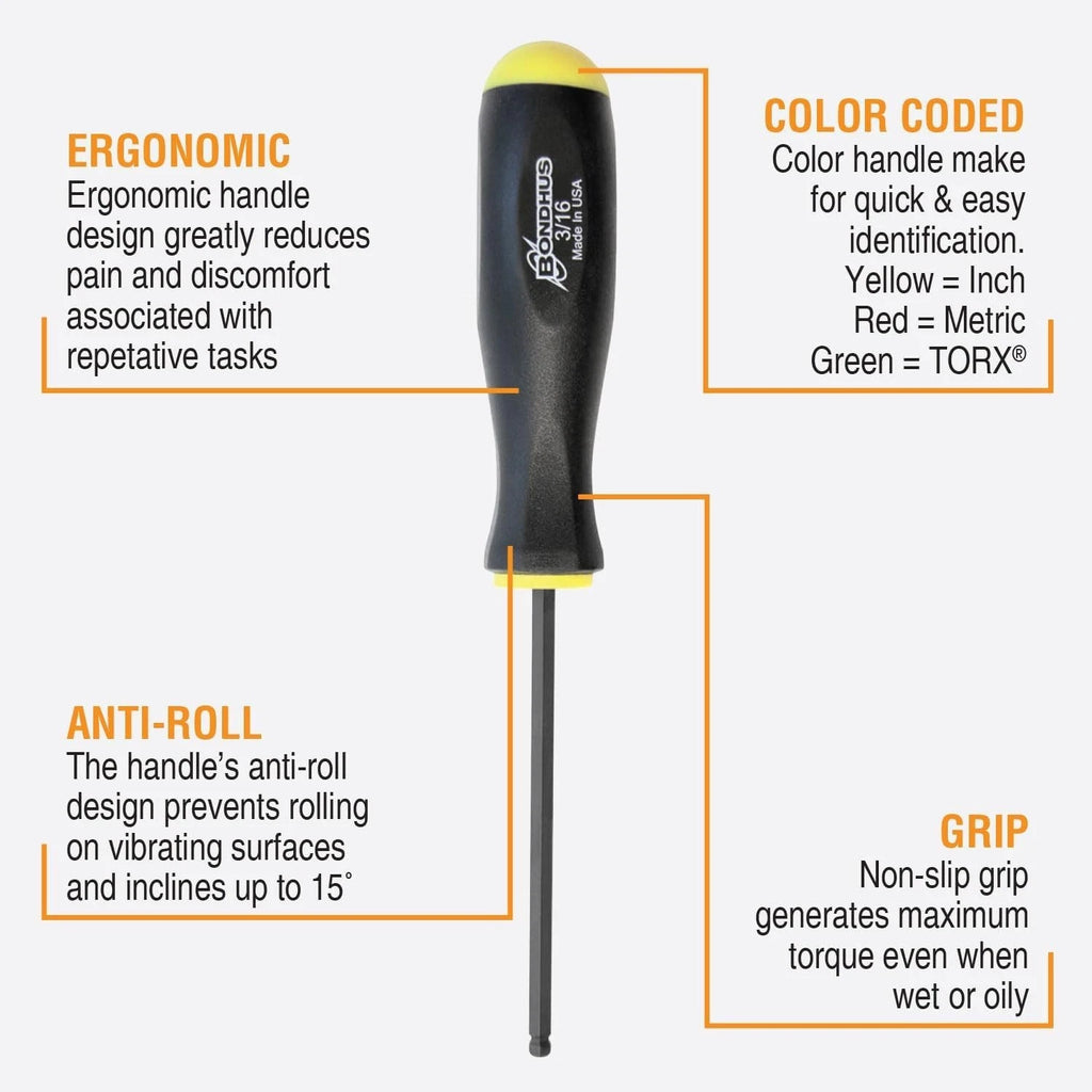 Versatile 13-Pc Balldriver Screwdriver Set with ProGuard and Comfort Grip Design