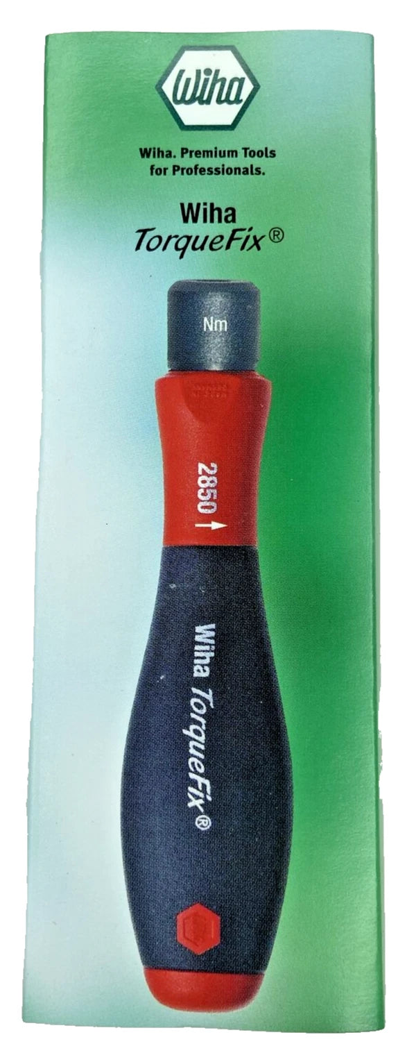 Wiha Torque Wrench 28515 TorqueFix Handle SoftFinish, Torque Pr 25 in-lbs.