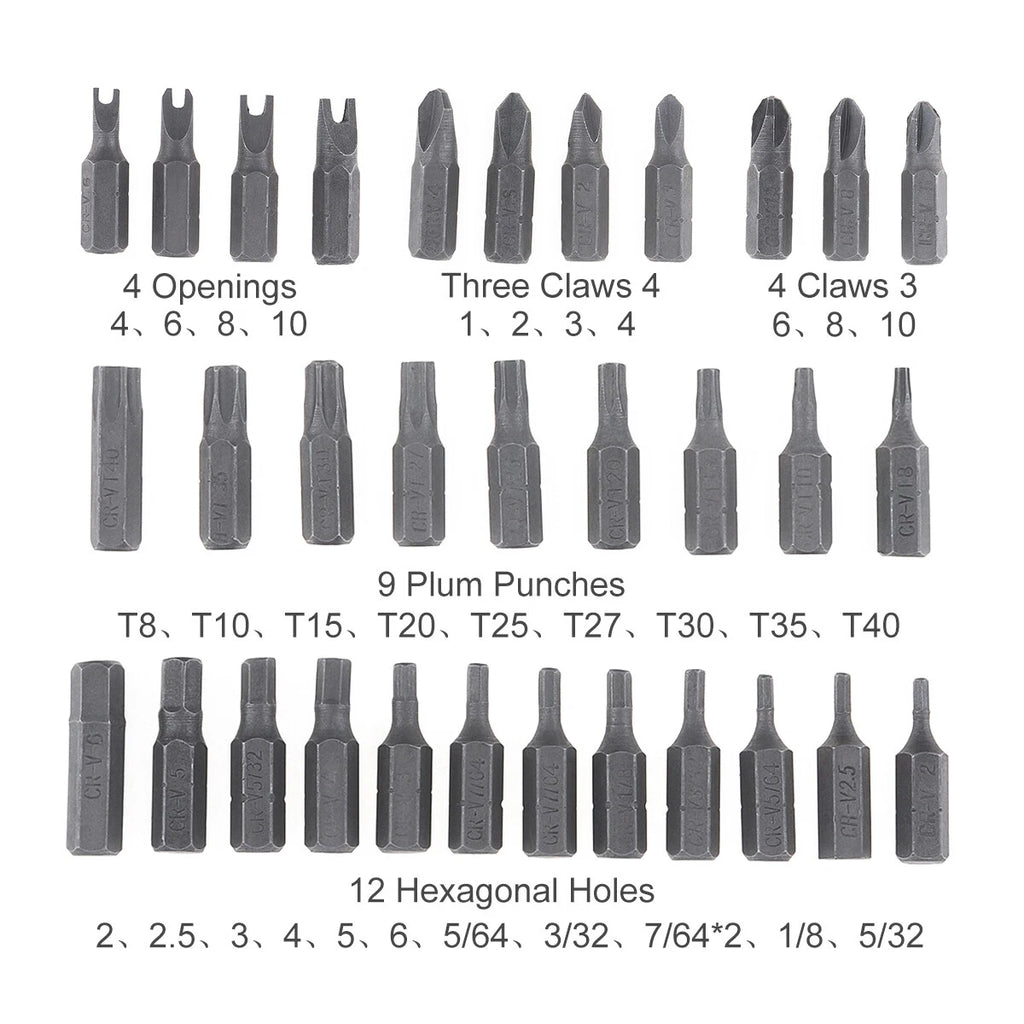 New 33 pcs Magnetic Impact Nut Driver Screwdriver Bit Set Hex Shank Quick Change