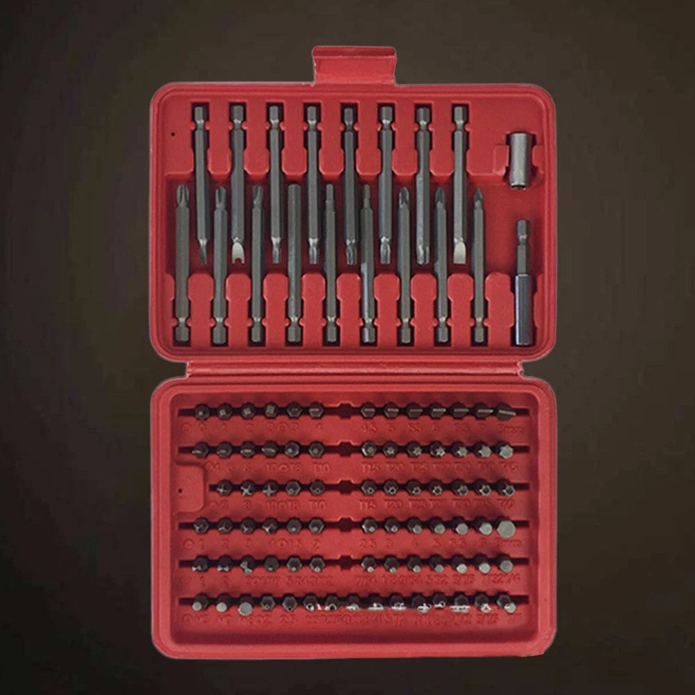 98pcs Slotted Screwdriver Bit Set Tool Kit Repair Tools