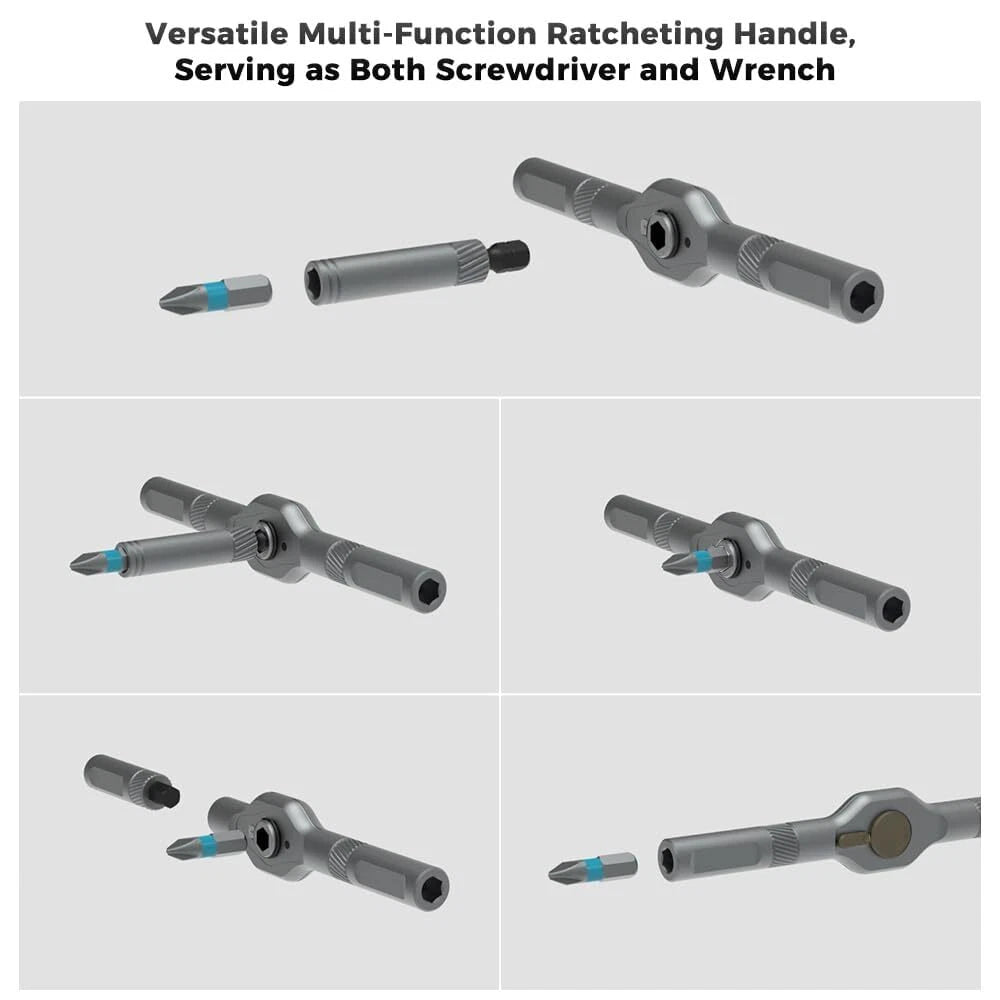 ANVANNA 42 in 1 Ratchet Screwdriver Set Ergonomic Design Compact Repair Kit